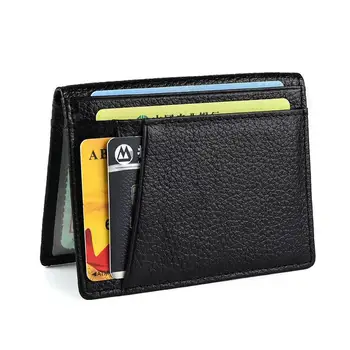 ZOVYVOL 2020 RFID Kreditní Kartou Držitele Černá Peněženka hovězí Kůže Unisex Karty Peněženka Vysoce Kvalitní Ležérní Peněženka Slim Mini Peněz, Taška