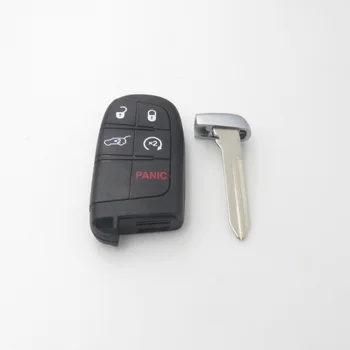 Xinyuexin Smart Remote Auto Klíč Shell FOB Případě Pro Chrysler 300 Pro Dodg Durango Pro Jeep Grand Cherokee 5Button Prázdný Klíč