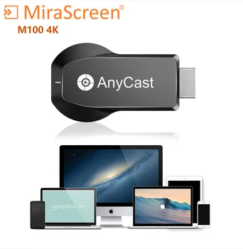 Anycast M100 2.4 G/5G 4K, Miracast Žádné Obsazení Bezdrátová DLNA, AirPlay HDMI-kompatibilní TV Stick Wi-fi Displej Dongle Přijímač pro IOS