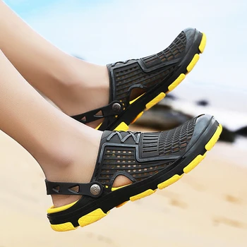Hot Muži Sandály Letní Boty Muži Skluzu na Pantofle Muži Venkovní Beach Vody Boty Mužské Boty pro Dospělé Jelly Boty Sandalia Masculina
