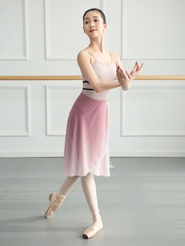 Fialové Růžové Barvy Gradient Tutu Baletní Šaty Pro Tanečnice Balerína Taneční Kostým Ženy Měkké Giselle, Coppelia Šaty