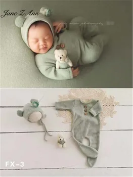 Jane Z Ann Dítě Novorozence fotografie rekvizity, oblečení+panenka pozadí pozadí hadříkem multi-barvy studio natáčení doplňky