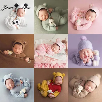Jane Z Ann Dítě Novorozence fotografie rekvizity, oblečení+panenka pozadí pozadí hadříkem multi-barvy studio natáčení doplňky
