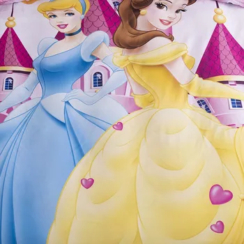 Disney Popelka, Bella Princezna Rapunzel Dívky Ložní Prádlo Set Peřinu Sady Prostěradlo Povlak Na Polštář Oddělenými Postelemi Velikosti Queen Drop Shipping