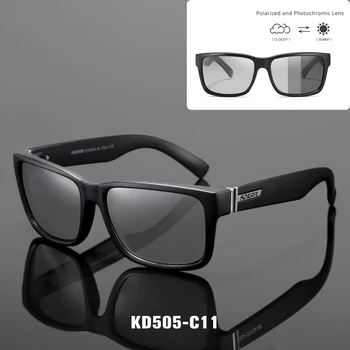 2019 KDEAM Samozabarvovací Polarizované sluneční Brýle Muži Sportovní Brýle Kovový Závěs Ženy, Sluneční Brýle Reflexní Vrstvou S pouzdrem KD505