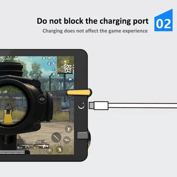 Pro iPad PUBG Spoušť Controller Gamepad L1R1 Oheň na Tlačítko Cíl Joystick Grip Kontinuální Shoot Pro iOS Tablet FPS Herní Příslušenství