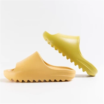 Vnitřní pohodlné měkké pantofle Muži, ženy, Non-slip koupelna domácí boty Ploché EVA Silná podrážka Klouže žena sandály