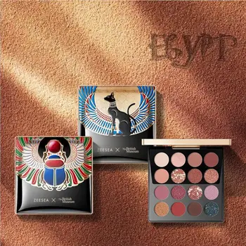 ZEESEA Nový 16 Barev Egypt тени oční Stíny Paleta Matný Lesklý Nepromokavý Holografické Make-up Paleta velkoobchod T1482