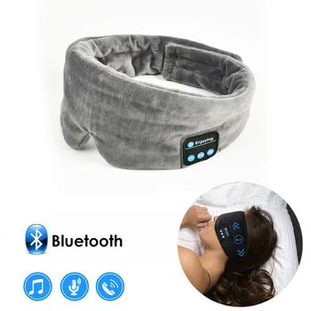 2019 Bezdrátová Stereo Bluetooth Sluchátka Spánku Masku Telefon Čelenka Spát Měkké Sluchátka Spací Oční Maska Hudební Headset Drop loď