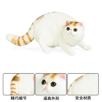 Krátkosrsté Kočky, Model Akční Obrázek domácí Zvířata, Zvířecí Figurky, Kolekce PVC Děti Kognitivní Hračky