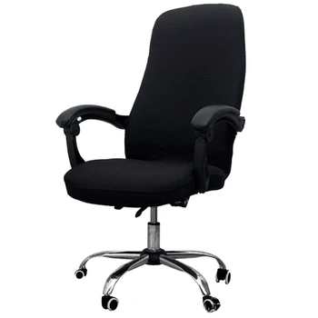 Kancelářská Židle Kryt Elastický Siamská Kancelářská Židle Kryt Otočná Židle Počítačové Křesla Ochranný Kryt(Černý)