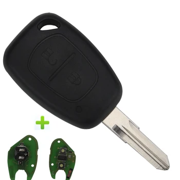 Jingyuqin 2 Tlačítko Auto Dálkové Fob Klíč Pouzdro Shell Pro Renault Traffic/Master/Vivaro/Movano/KangooASK PCF7946 čip 433MHZ