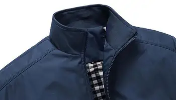 Kvalitní Pánské Bundy 2019 Muži Nové Příležitostné Bundy, Kabáty, Jarní Regular Slim Sako Kabát pro muže Velkoobchod Plus velikost Q6110