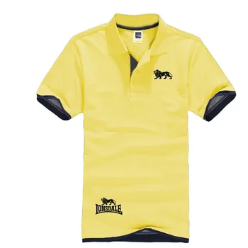 Vysoce Kvalitní Topy&Trička Pánské Polo košile Business muži značky Polo Košile Turn-down límec pánské polo tričko