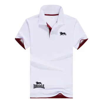 Vysoce Kvalitní Topy&Trička Pánské Polo košile Business muži značky Polo Košile Turn-down límec pánské polo tričko