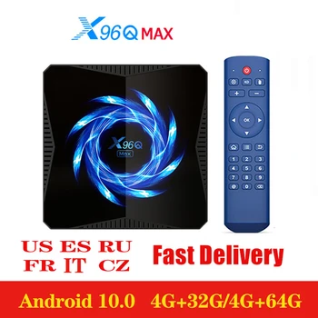 2020 verze X96Q max H616 Smart TV Box Android 10 10.0 4K HD Youtube přehrávač Médií, TV 2.4 G/5G Wi-fi Set-top box PK H96