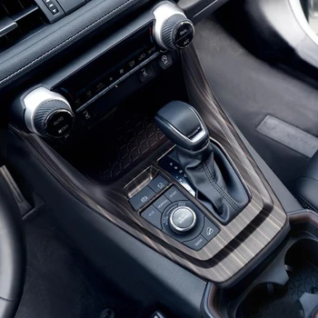 Dřevěné Dekorace Pro Toyota RAV4 RAV 4 XA50 50 2019 2020 Auto Středové Konzole, loketní Opěrce Box Kryt Střední loketní opěrka Panel Trim