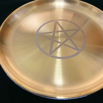 Astrologie Pentagram Svícen Stolní Deska Oltáře Svíčky Dlážděná Věštění Wicca Příslušenství Svícen Rituál Zásobník Pozlacování