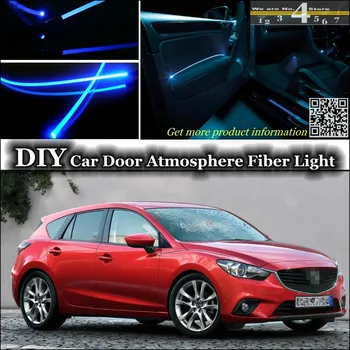 Pro Mazda 3 Mazda3 M3 Axela BK BL BM interiér Okolního Světla Tuning Atmosféru Optických Kapely, Světla, Dveře, Panel osvětlení