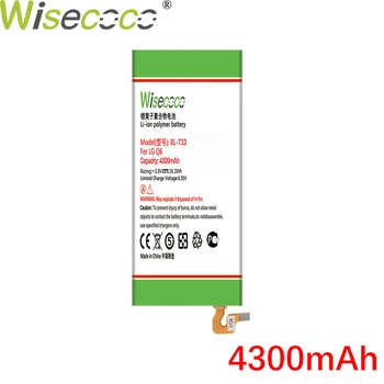 Wisecoco 4300mAh BL-T33 Baterie Pro LG Q6 M700A M700AN M700DSK M700N Telefon Skladem Baterie+Sledovací Číslo