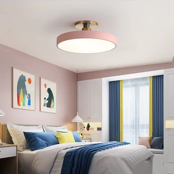 LED Stropní Světla pro Ložnice s dálkovým ovládáním Mararon Povrchová montáž RGB lampa pro moderní dům svítidlo