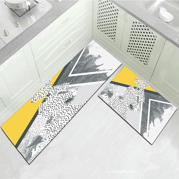 Geometrický Vzor Kuchyň Mat Anti-slip Koberce Moderní Abstraktní Dveře Mat, Podlahové Rohože Přední Rohožka Koupelna na Chodbě Koberce ne, něco