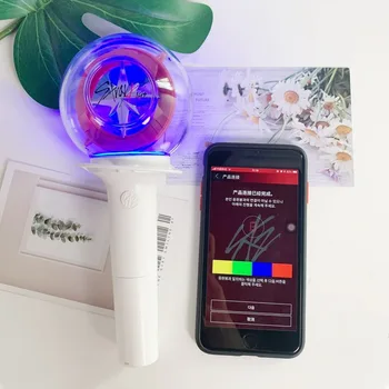 Kpop Merch Zbloudilé Děti Nadsvětlíkem Light Stick Bluetooth Ovládání Vokální Koncert Performance Glow Light APP Připojení Lightstick Dárek