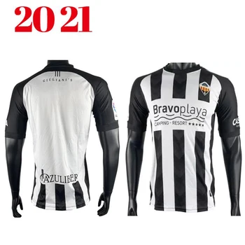 2020-21 CD Castellon Vysoce Kvalitní Futbol Camisa T-Shirt CAMISETA CD CASTELLÓN Domů Vlastní Jméno A Číslo BRAVO PLAYA