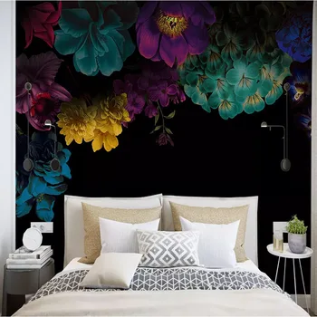 Americký Pastorační Barva Rose Foto 3D Nástěnné Tapety Obývací Pokoj Ložnice Pozadí Wall Paper Domova Nástěnné Krytiny