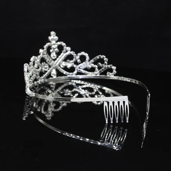 AINAMEISI Nové Modré Crystal Tiara Svatební Crown Čelenka, Ženy, Dívky Drahokamu Průvod Party Svatební Vlasy, Šperky, Doplňky