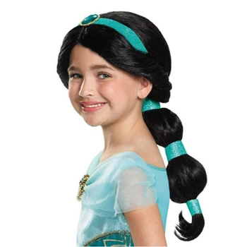 Nové Aladdin Jasmine Kostýmy Děti Arabská Princezna Šaty Pro Dívky Indické Taneční vystoupení Oblečení, Čelenka, Rukavice cosplay Paruky
