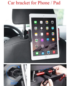 Auta namontovat držák pro mobilní telefon, počítač, ipad, zadní sedadlo univerzální auto, multi-funkční zadní klip držák