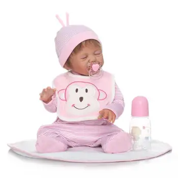 Silikonové panenky baby podobu Skutečné, Jako Smileing Bonecas Reborn Panenku k Narozeninám Vánoční Dárek pro Dívky Plné Vinyl Děti, hračky hot prodej