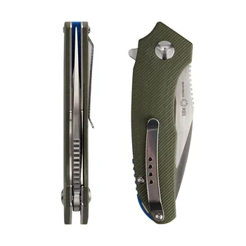 HWZBBEN Skládací nůž G10 rukojeť D2 Čepel EDC Kapesní Nůž Camping Rybaření Taktické Nože Lovecký Venkovní Nástroje
