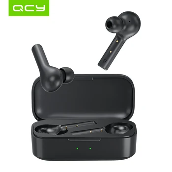 QCY T5Pro bezdrátová bluetooth sluchátka pro in-ear APLIKACE pro rozpoznávání inteligentní ovládání s bezdrátovým nabíjením