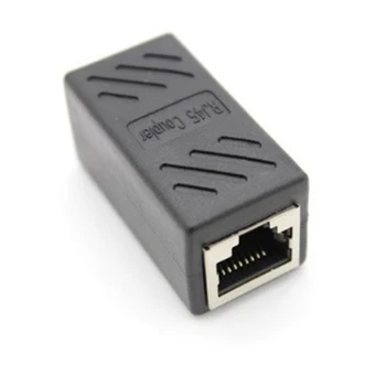 1KS Samice na Síťový Konektor Adaptér LAN RJ45 Ethernet Prodlužovací Kabel Převodník Spojka Extender
