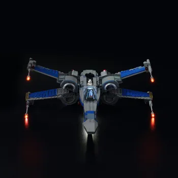 Kyglaring LED Světlo Up Kit Pro Bloky Star Wars Poe ' s X-Wing Fighter Stavební Blok Světelné Sady Kompatibilní S Lego 75102