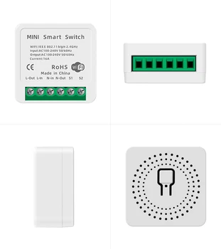 Bezdrátové Wi-fi Smart Switch Dálkové Ovládání Automatizační Modul DIY Časovač Univerzální Inteligentní Domácí 16A S Tuya Alexa Google Domov