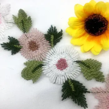 GXINUG 10 Yardů Bavlněné Květinové Rozpustné Svatební Krajky Trim Pletení Ručně Vyšívané Patchwork Pásky Šicí Potřeby Craft