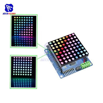 Diymore 8x8 RGB LED Matrix Společná Anoda Desky s RBG LED Driver Shield Modul pro Arduino