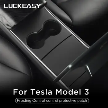 LUCKEASY auto centrální ovládací panel ochranný patch pro Tesla Model 3 2017-2020 Centrální řízení tří patch cítí Tesla Model Y