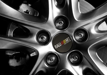 4ks 56.5 mm Ralliart Emblém Auto Kola Centrum Hub Čepice Samolepky Příslušenství Pro Mitsubishi Lancer ASX 10 Outlander Pajero Sport 3
