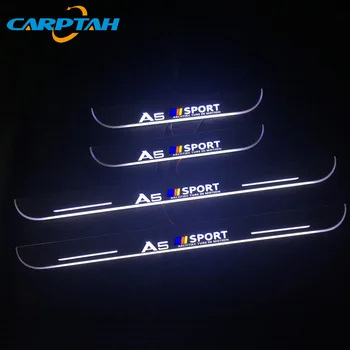 CARPTAH Auto Vnější Části LED Dveře, Parapet Šoupat Deska Pedálu Cesta Dynamické Streamer světlo Pro Audi A5 S5 RS5 Sedan 2012 -
