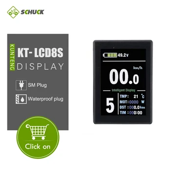 Schuck Elektrické Kolo počítač, KT-LCD8S-Displej LCD Barevný Displej SM Vodotěsné pro Ebike díly