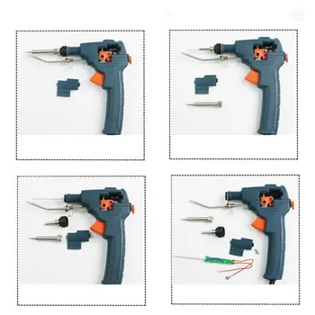 110V/220V 60W Elektrické pájky Automaticky Odeslat Tin Pistole Ruční Vnitřní Vytápění Vyhřívaný Pájecí Welding Repair Kit Tool