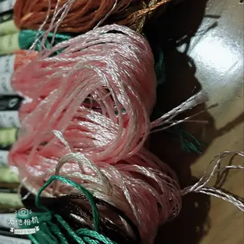 Oneroom 100 kusů hedvábné výšivky hedvábí cross stitch vlákno běžné barevné hedvábné nitě ruční vyšívání vyšívat