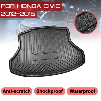 Pro Honda Civic 2012 2013 Auto Podlahové Rohože Koberec Zadní Kufr Anti-bláto Kryt