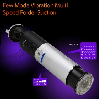 Mužské masturbace zařízení 4D pochvy letadla cup vibrátor zatahovací 120 rotace dobíjecí
