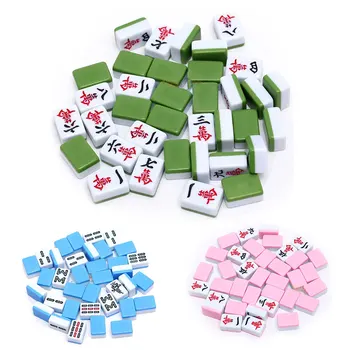 24 mm 144 Ks/set Mini Trochu Mahjong Tradiční Čínské Mahjong Desková Hra Rodinná Hračky Čínské Čísla Nádherně Vyřezávané Domů