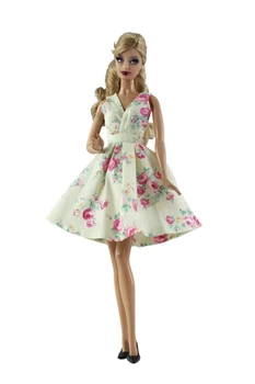 Doll Šaty Klasické Večerní Šaty Čistě Ruční Šaty pro Panenky Barbie Pro 1/6 BJD Panenka Dárek Panenku Příslušenství Dívka Dary